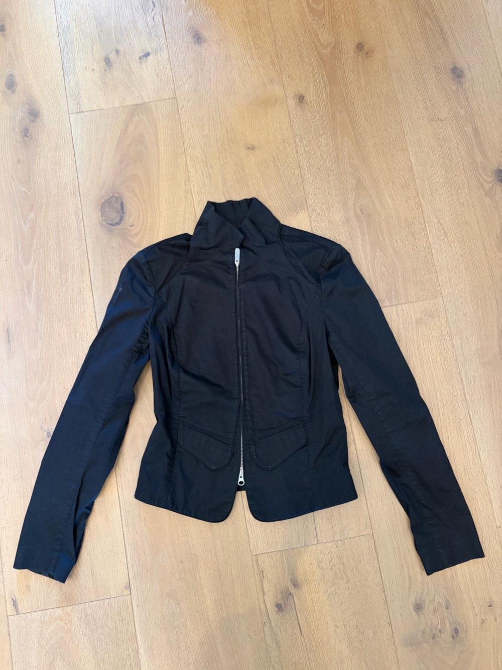 A|X Armani Exchange Black Tailored Zippered Jacket
